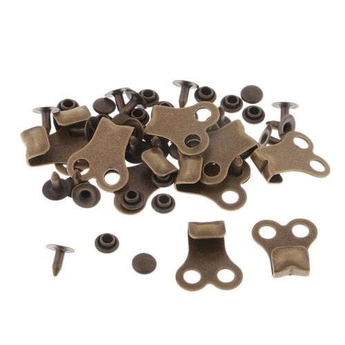 Generic 10 Sets Boot Lace Hooks Lace Fittings With Rivets For