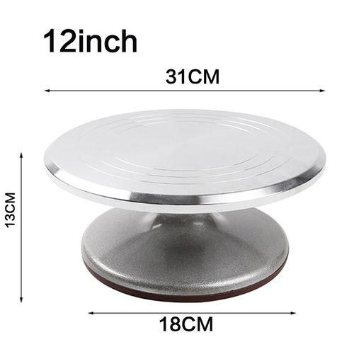 Cake Decorating Table Aluminum Alloy Stand Rotating Turntable