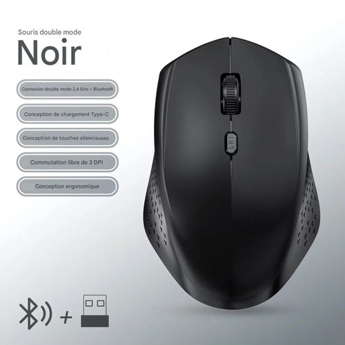product_image_name-Generic-Rechargeable Silent Wireless Mouse – Bluetooth & 2.4G Dual Mode-5