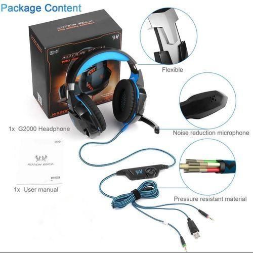 product_image_name-Generic-G2000 Bluetooth Over-Ear Headphone - Noise Cancellation Wireless Gaming Headset with Detachable Microphone. - BLACK-3