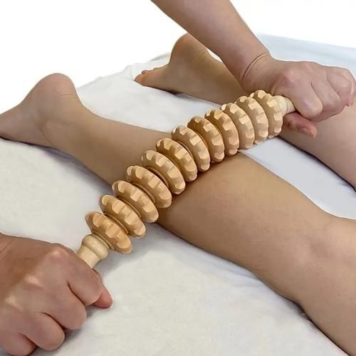 Generic Wooden Massage Roller Stick – Full Body Muscle Relaxation & Pain Relief Tool - image 6