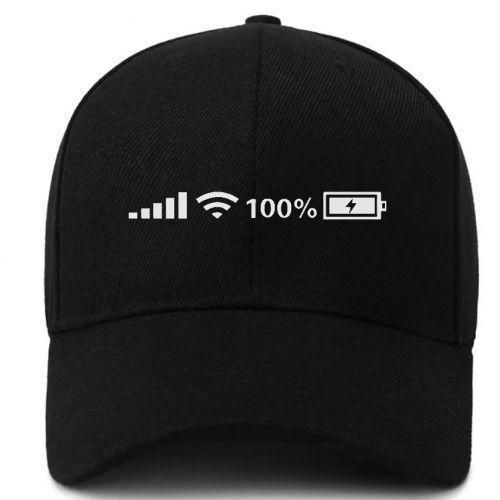 Fashion Cute Designer Face Cap - Black