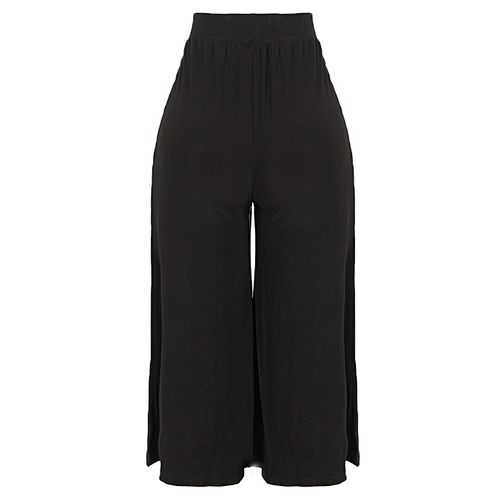 Fashion Sunbi Mature Three Quarter Palazzo Trouser -Black | Jumia Nigeria