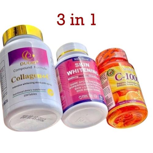Duozi Collagen + C With Skin Brightening & Vitamin C-1000 3 in 1 combo