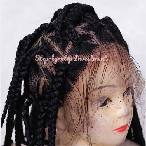 Jumbo Knotless Braided Wig Box braids Full lace braids wig