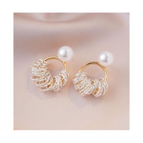 product_image_name-Fashion-Heavy-duty full-zircon chain earrings with full-drill tassel pendants, stylish and atmospheric earrings in European style-3