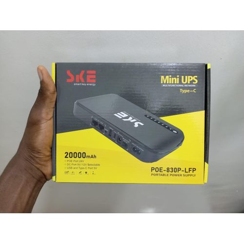 product_image_name-Generic-Multipurpose 20000mAh Mini UPS POE Power Bank For WIFI Router & CCTV - 48Hours Backup Uninterruptible Power Supplies POE UPS PowerBank, 2 USB  Ports UPS  Power Bank-5