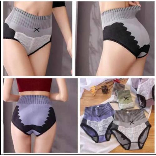 Fashion Highwaist Tummy Control Panties 4pieces