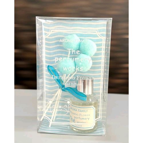 product_image_name-Generic-Reed Diffuser with Flower Stick Ceramic Bottle Natural Essential Oil Perfume Aroma for Home Decor Fragrance - Dreamy Flower-1