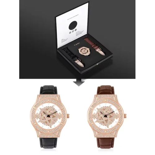 Tomi Sophisticated 2 Leather strap  Man Gift ideas Genuine Wristwatch