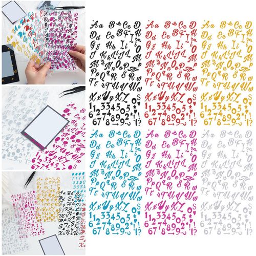 1-2 Inch Letter Stickers Sticky Sticker Adhesive Letters DIY Scrapbooking  Supplies Diary Mailbox Decoration Supplies Waterproof - AliExpress