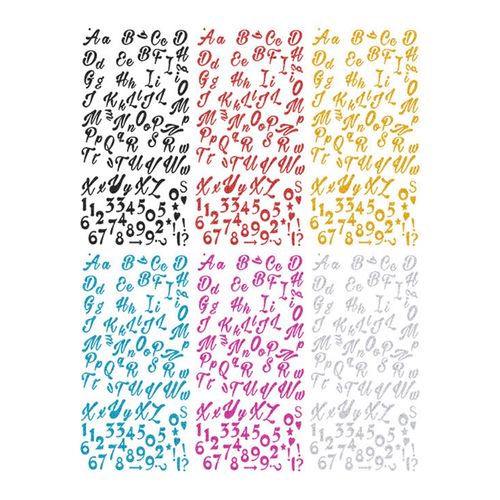 2 Inch Alphabet Sticker Letter Stickers Diary Decoration Adhesive