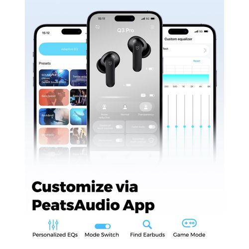product_image_name-Soundpeats-Q3 pro Wireless Earbuds Active Noise Cancelling Bluetooth V6.0 Earphones with 4 Mic,13mm Driver,Multipoint Connection-5