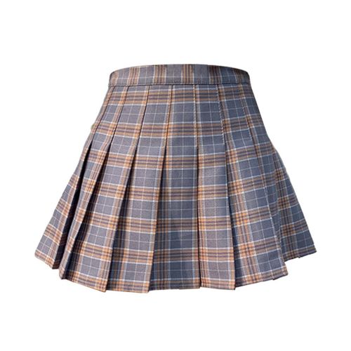 High Waisted Pleated Skirt for Girls and Women | A-Line Mini Skirt with  Plaid Patterns and Lining Shorts