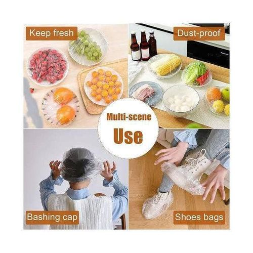 Generic 100 Pieces Disposable Nylon Food Covers - image 2