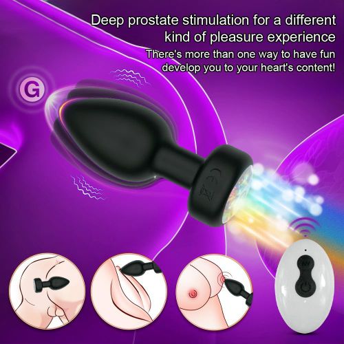 product_image_name-Homarom-Anal Vibrator Sex Toys Wireless App Controlled Anal Plug Prostate Orgasm Massager Adult Toys for Men Women-6