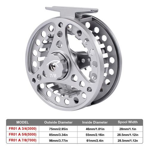  Fly Fishing Reel, Large Arbor Fly Reel, Fly Fishing