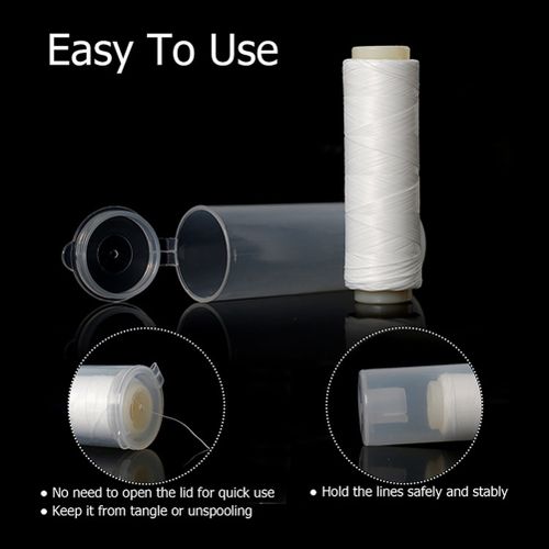 Generic 1 Roll High Tensile Bait Elastic Thread Spool With Plastic  Dispenser Strong Bait Line Durable Invisible Fishing Bait Line 0 25mm 100m