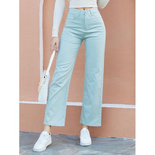 Woman Jeans High Waist Wide Leg Denim Pants Spring Vint