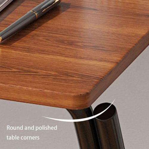 product_image_name-Generic- Folding Laptop Table Small Space 2 Tier Multipurpose Study Desk With Shelf Small Computer Desk-4