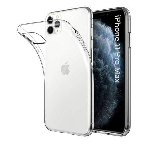 product_image_name-Generic-iPhone 11 Pro Max Silicone Transparent Phone Case & Pouch With Camera Protection - Scratch Resistance, Shockproof Protective Case - ( Transparent )-1