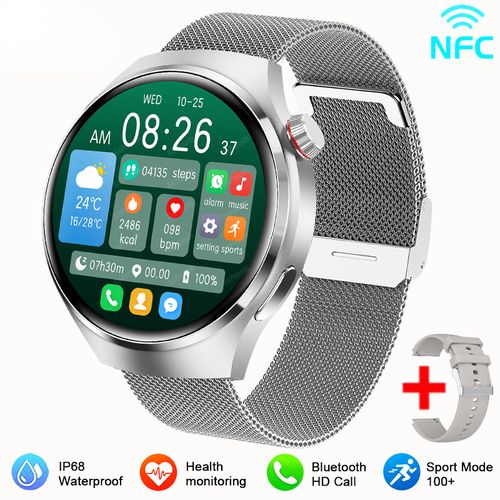 New GPS Smart Watch Men For Huawei GT4 Pro 360*360 HD Screen Heart rate  Bluetooth Call NFC IP68Waterproof Blood Sugar Smartwatch