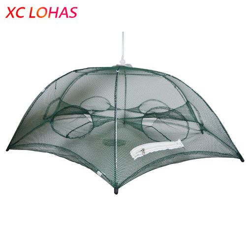 Generic Foldable Umbrella Cast Nylon Mesh Fishing Net To Fish Crab