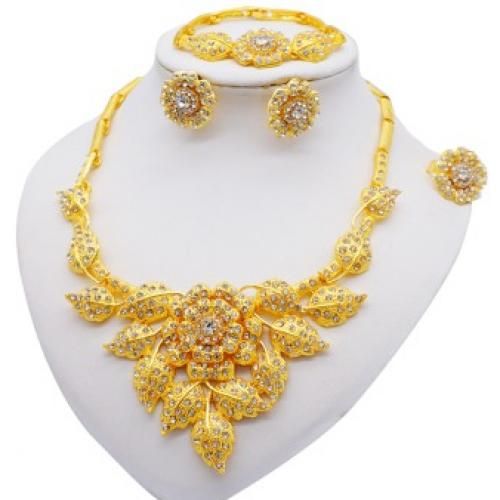 MR Jewellery Forming Gold Plated Necklace Set