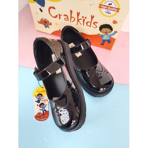 Crabkids Girls Black  School Shoe - image 3