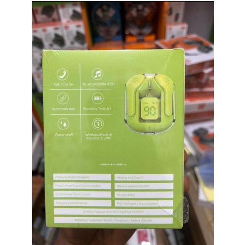 product_image_name-TWS-Ultrapods Max - True Wireless Earbuds - Sleek In-Ear Sports Headphones, Headset with Wireless, USB Type-C Charging Case, Quick Pairing & Battery Indicator - Ultrapods Pro ( Black )-6