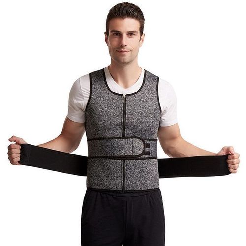 Generic Tight Men's Waist Trainer Adjustable Vest Body Shaper