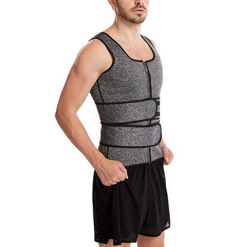 Generic Tight Men's Waist Trainer Adjustable Vest Body Shaper