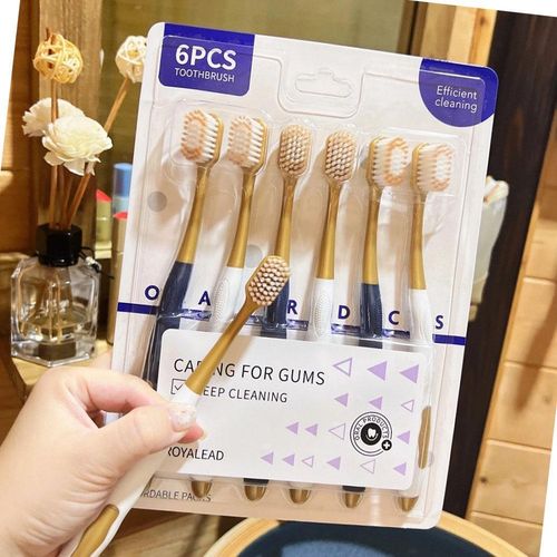 product_image_name-Generic-6pcs/set Toothbrushes Wide Head Fine Bristles Family Set-2
