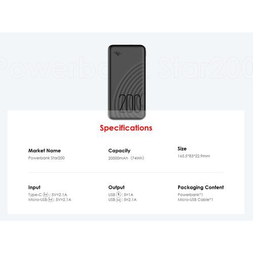 product_image_name-itel-20000mAh Dual Output Fast Charging Power Bank-7