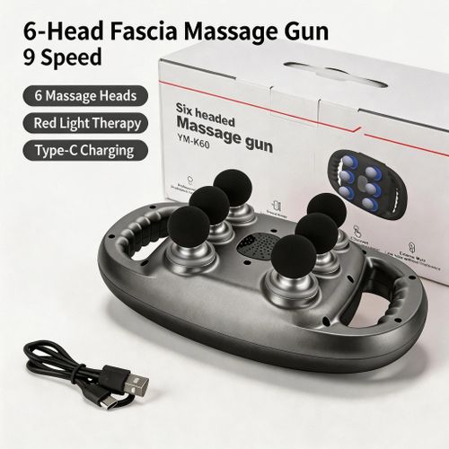 Litglobe 6 Head Percussion Massage Gun Deep Muscle Massager - image 2
