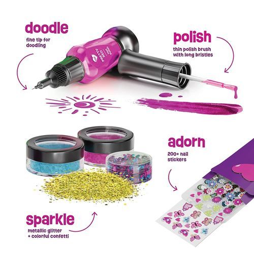 Generic Nail Art Studio For Girls - Polish Kit Kids Ages 7-12 Years