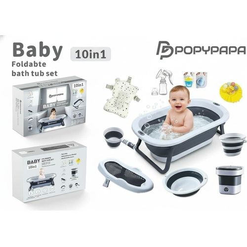 Generic 10in1 Foldable Baby Bath Tub Set With Washing Machine