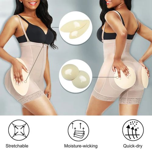 WAIST SECRET Womens Slimming Bodysuit With Thong Thong Body Shaper