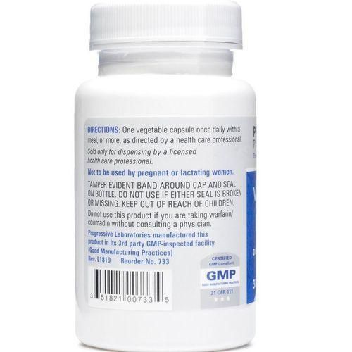 Progressive Laboratories Vitamin K2 100 mcg 30 vcaps - image 2