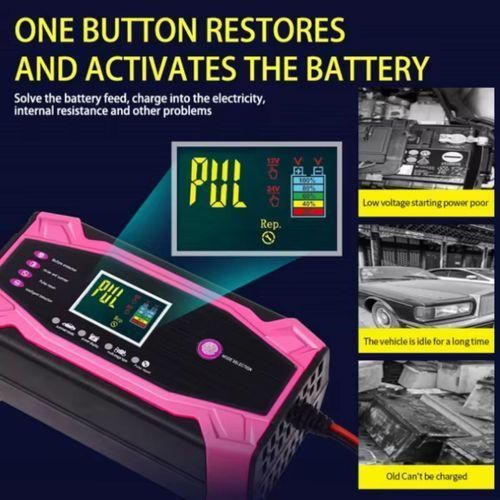 ALIGHT CHARGER 12V / 24V Car , Truck Battery smart Charger 12 24 controller chs (24BA3Cpink) - image 7