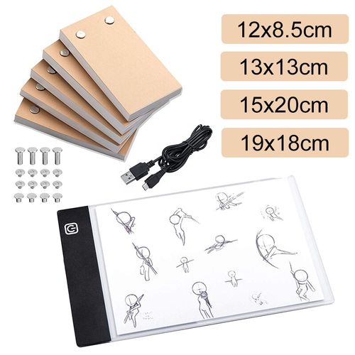 Blank Flip Book Kit 300sheets Animation Paper, Drawing Notebook Kit