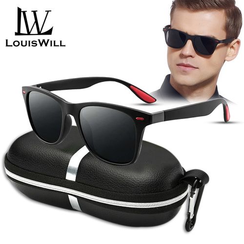 Fashion LouisWill Sunglasses Polarized UV400 Sunglasses +Glasses