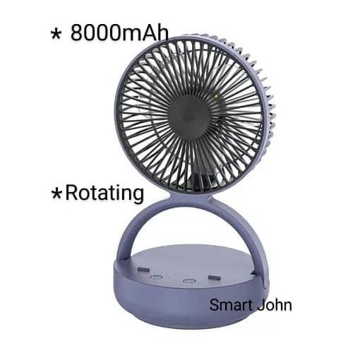 product_image_name-Dp-Rechargeable Rotating Fan (8000mAh) with LED light function-2