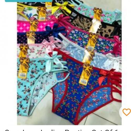 Fashion Ladies Waist 6pcs Sexy Panties