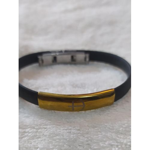product_image_name-Charm-SILICONE LUXE RUBBER WRIST BAND WITH GOLD STAINLESS STEEL -3