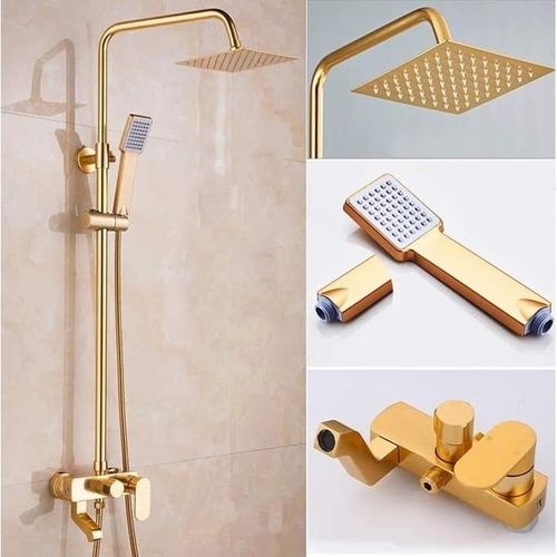 Generic Gold And Gold Superb Standard Bathroom Standing Shower