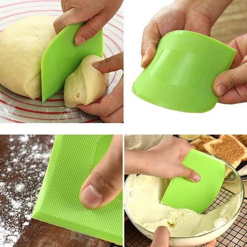 Generic 2pcs Plastic Cake Cream Spatula, Dough Knife, Butter Scraper with Plain Smooth Edge, Baking Tools - image 5