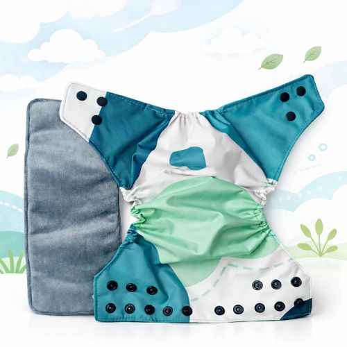 product_image_name-EBENS CRADLE-Washable/Reusable Diapers - MINI 3-9Kg (100% Waterproof Polyester PUL Material)-2