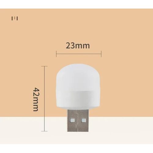 product_image_name-Generic-2PCS LED (White & Warm) USB Table Bulb Lamp Lights for Room Night Mini Book Reading Decorating Items Bedroom-4