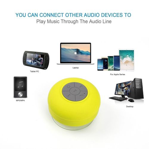 Sucker Mini Bluetooth Waterproof Audio Speaker